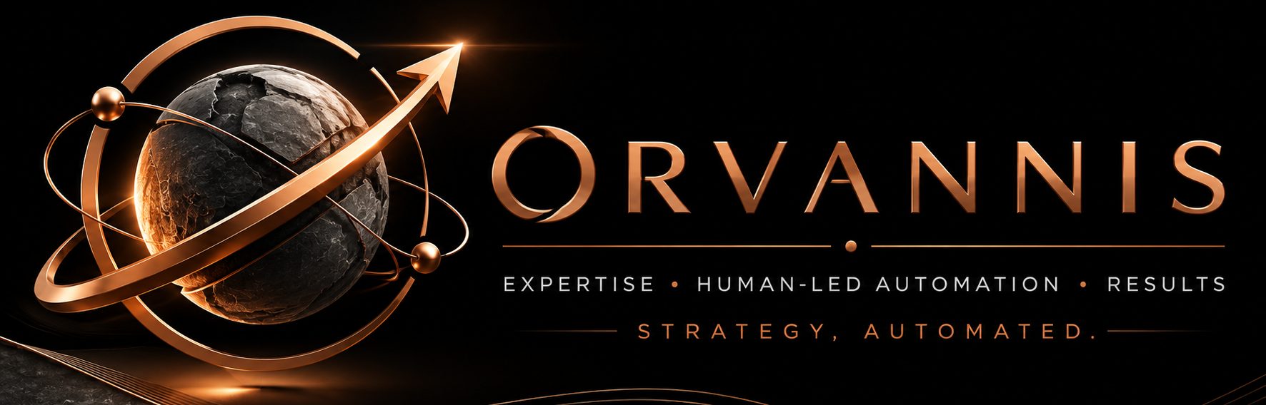 Orvannis - Expertise · Human-Led Automation · Results. Strategy, automated.
