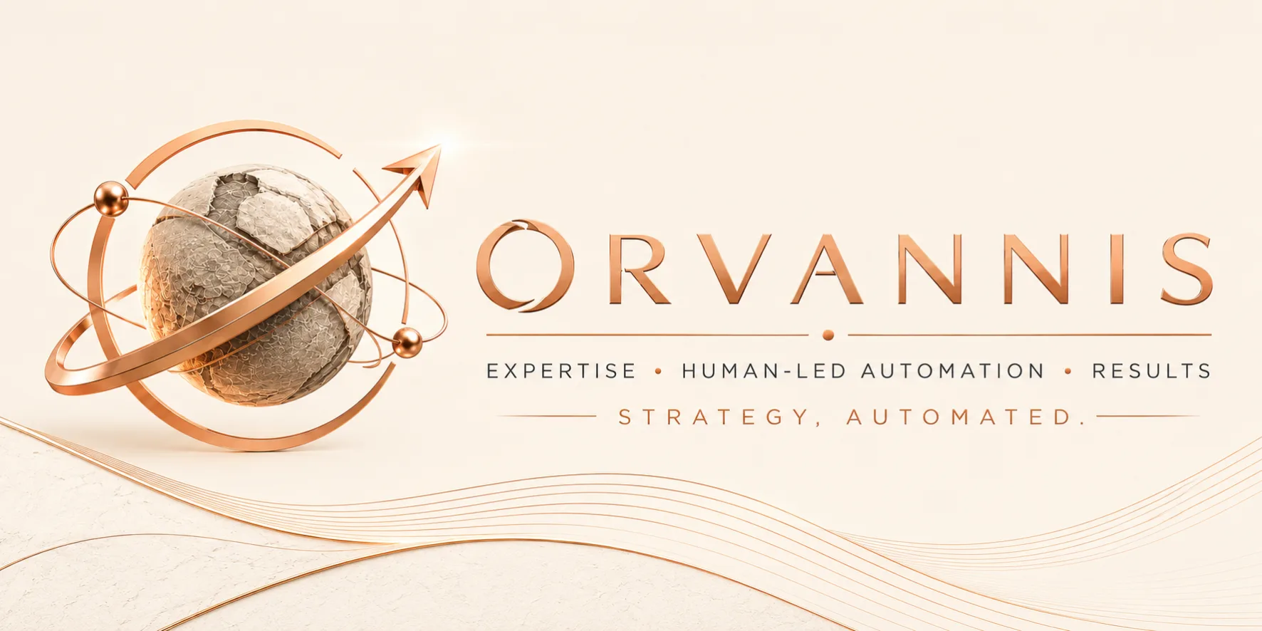 Orvannis - Expertise · Human-Led Automation · Results. Strategy, automated.